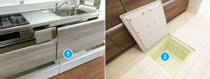 キッチンの防カビコーティング施工箇所